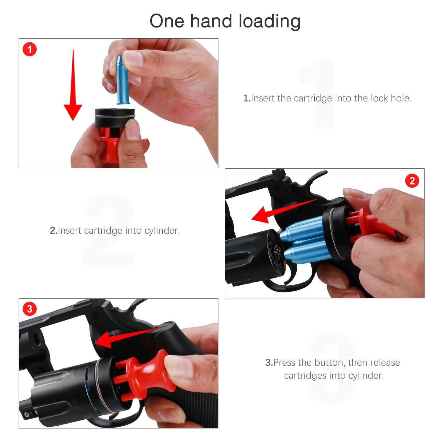 Ludex 5 Shot Revolver Speed Loader for .38 Special/.357 Magnum(1 Pack).Fits S&W 36,37,38,40,42,49,60,340,360/Charter Arms/Taurus 85, 605, 651, 851/Rossi 68/Ruger SP101