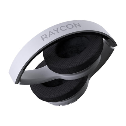 Raycon Fitness Bluetooth Headphones - Over The Ear Running Headphones, Active Noise Cancelling Wireless Headphones + Awareness Mode, Bluetooth Headset with Mic, 45 Hours of Battery Life (White)