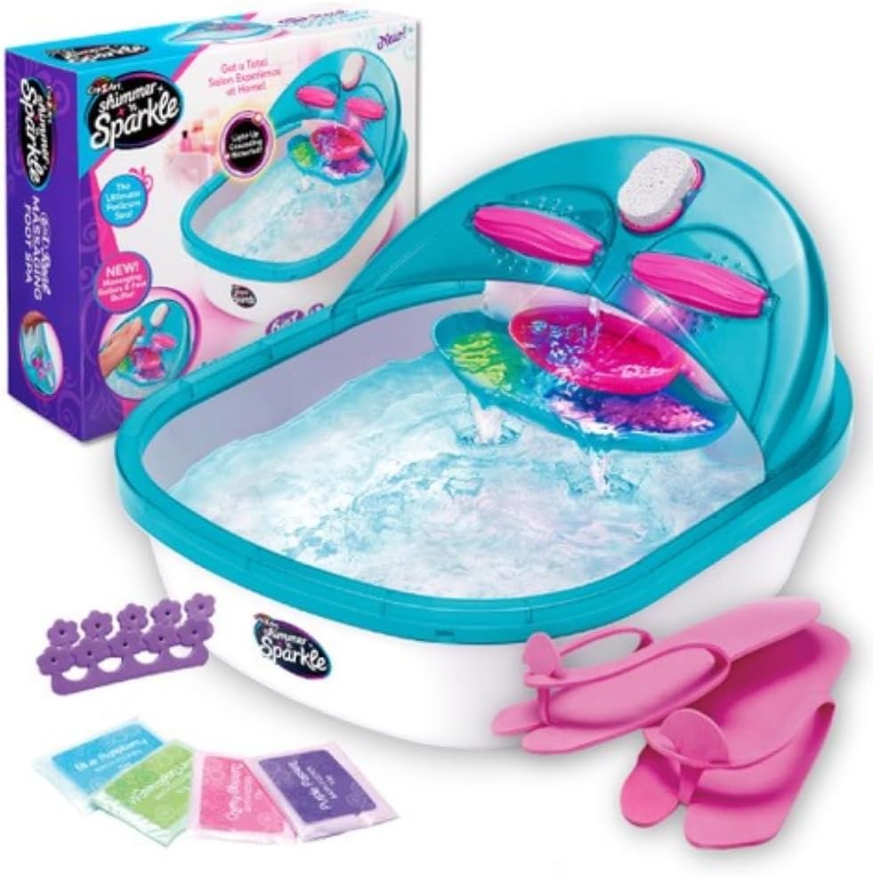 Shimmer ‘n Sparkle 6-in-1 Real Massaging Foot Spa for Kids