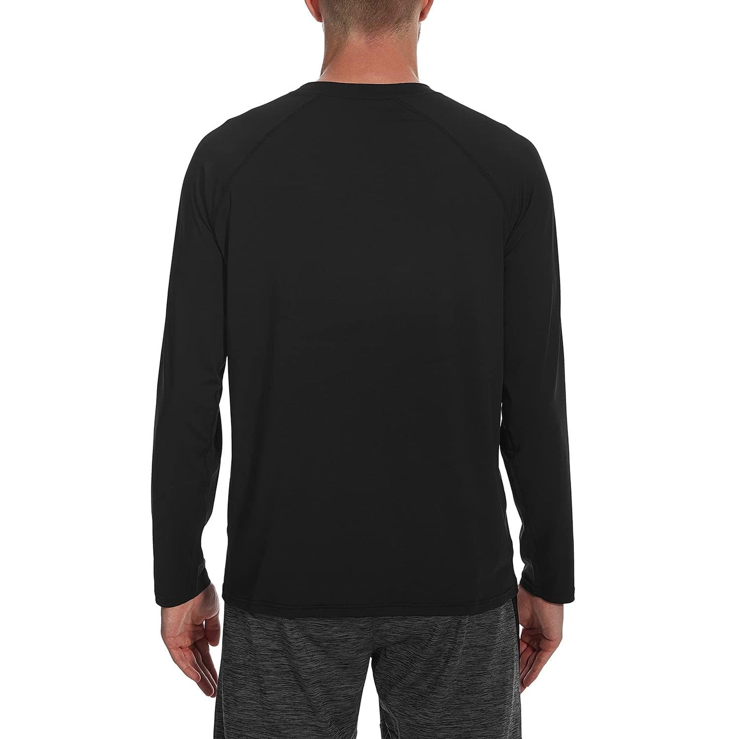 HODOSPORTS Men's UPF 50+ Sun Protection Swim Shirts Long Sleeve Rash Guard Fishing Shirts for Men SPF UV Quick Dry Lightweight