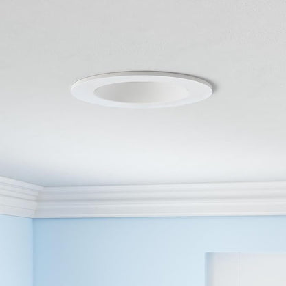 Smart Recessed Light 6 Inch, APP Control, Dimmable, RGBCW, Cool to Warm White, 2700K~6500K, CRI80+, Color Changing Retrofit LED Can Light, Bluetooth Mesh Smart Home Lighting, 6Pack