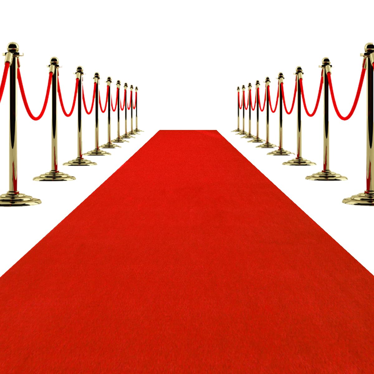 Extra Thick Red Carpet Runner 3x10 ft,Non-Slip TPR Rubber Backing 450 GSM Non-Slip Waterproof Aisle Rug for Weddings, Parties, Events, Graduation & Award Events