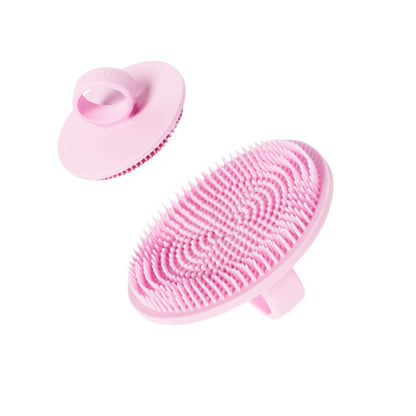 Boie USA Face Scrubber - Handheld Facial Tool, Deep Cleansing Exfoliating Facial Brush. Fights Acne with Gentle, Silicone-Like Bristles, Long Lasting, & Hypoallergenic (Blue)