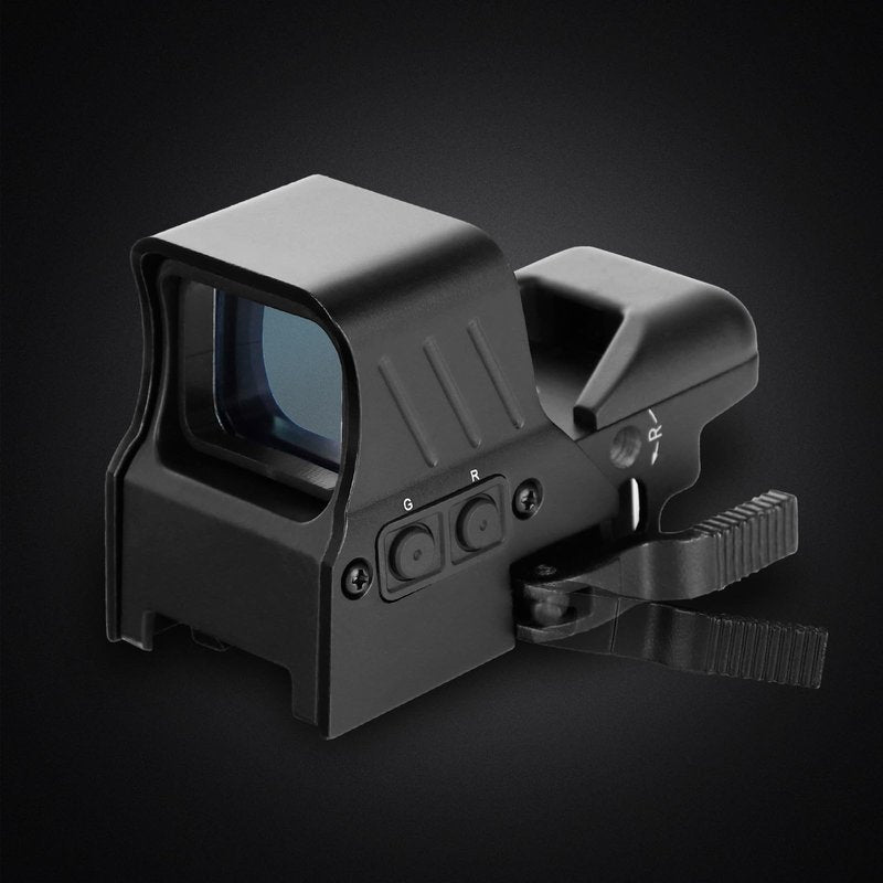 ohhunt Multiple Reticle Red Green Dot Sight Quick Detach Mount for Picatinny 1X22X33mm Wide Objective Diameters Optics