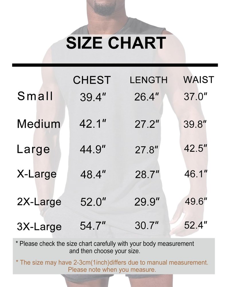 iudam Mens Workout Sleeveless Shirts Cotton Casual Tank Tops Muscle Gym Cut Off T-Shirts (Dark Grey,XL)