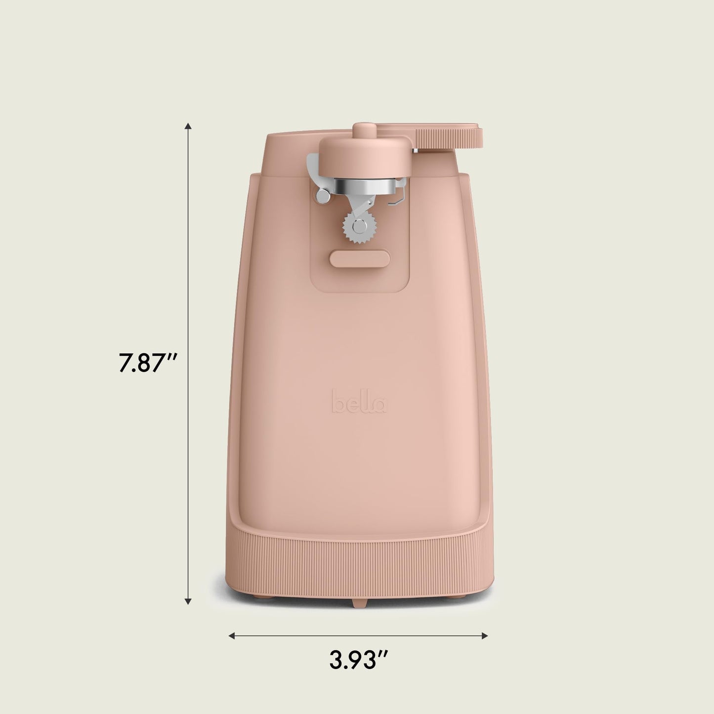bella Electric Can Opener and Knife Sharpener, Multifunctional Jar and Bottle Opener with Removable Cutting Lever and Cord Storage, Stainless Steel Blade, Surf