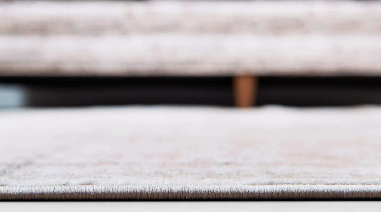 Unique Loom Sofia Collection Area Rug - Salle Garnier (5' 3" Square, Beige/ Ivory)