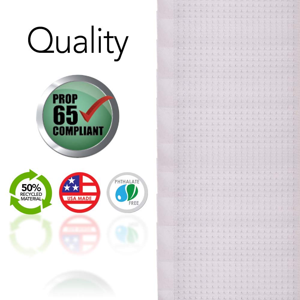 RESILIA Premium Heavy Duty Floor Runner/Protector for Carpeted Floors – Skid-Resistant Plastic Vinyl Carpet Protection, Clear, Prism, 27 Inches x 25 Feet, Made in The USA
