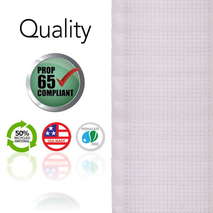 RESILIA Premium Heavy Duty Floor Runner/Protector for Carpeted Floors – Skid-Resistant Plastic Vinyl Carpet Protection, Clear, Prism, 27 Inches x 25 Feet, Made in The USA