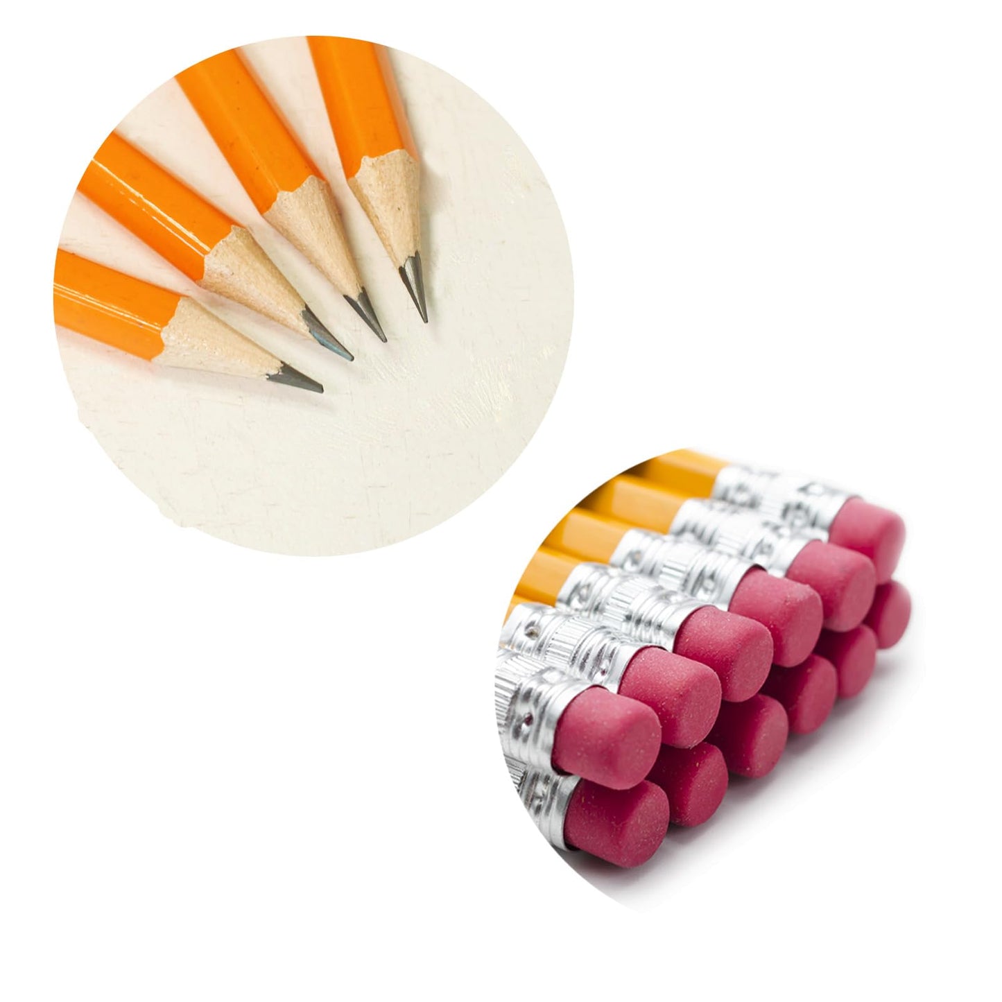 Seagull 600 Count Bulk Pack Pencils Pre-sharpened with Erasers, No. 2 HB Yellow Graphite Pencils for School Teacher Supplies, for Writing Drawing Sketching