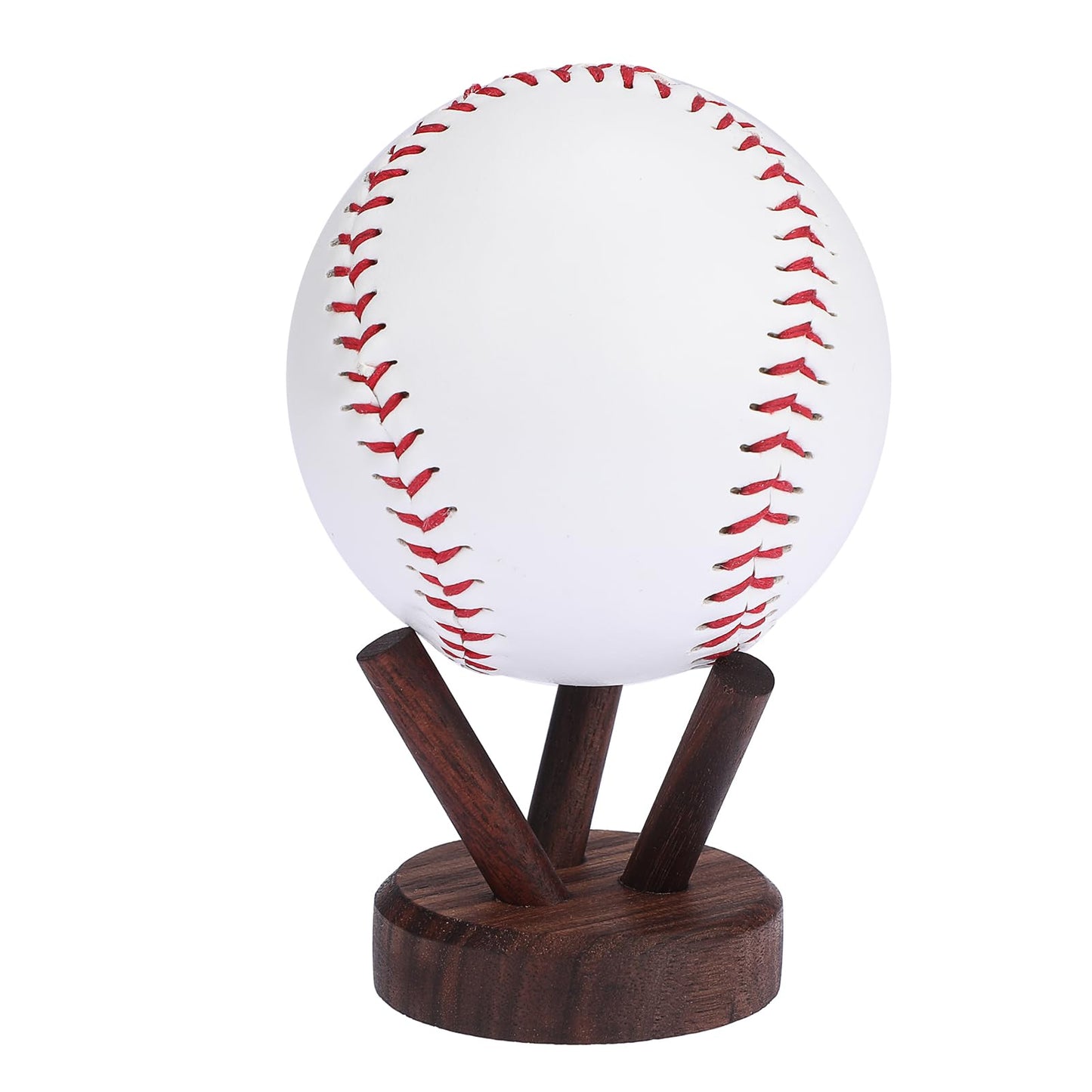 GUSHBIN Softball Holder Wooden Baseball Display Stand Easel for Collector, Baseball Holder Small Sport Ball Display Rack for Softball Tennis Spheres Golf, Mini Softball Display Stands, 1.7 Inches Tall
