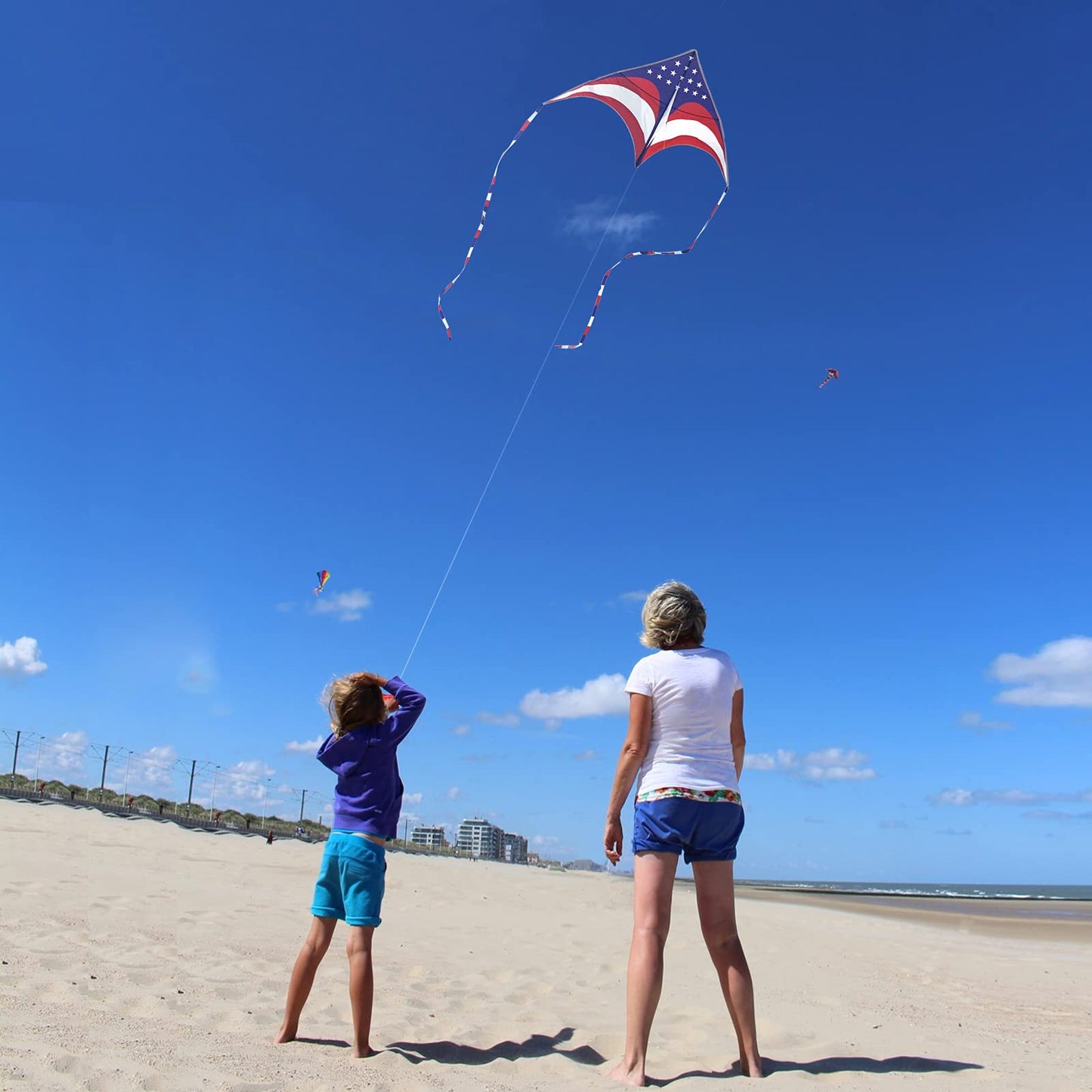 Easter Bunny Kite for Kids, Easy to Fly Delta Kites for Boys and Girls