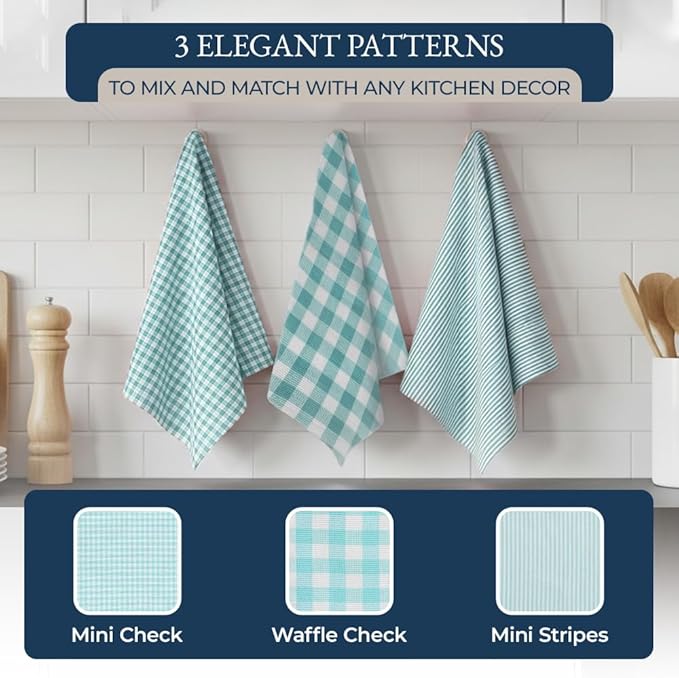 LANE LINEN Kitchen Towels and Dishcloths Sets