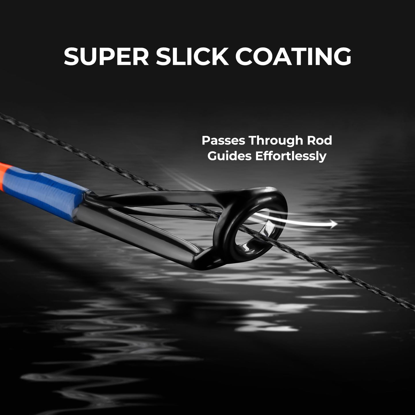 KastKing Superpower Braided Fishing Line, Black, 6LB, 150 Yds