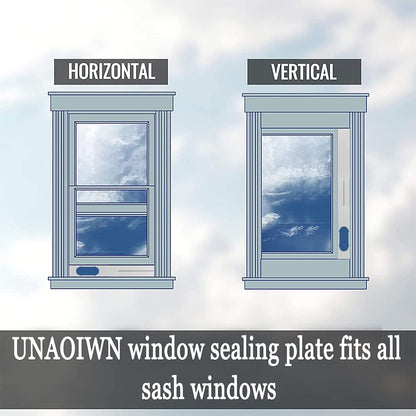 Portable Air conditioner Window Kit, Adjustable Vertical/Horizontal Sliding Window Kit Plate for Unit, AC Window Vent Seal Suitable for 5.9” AC Exhaust Hose