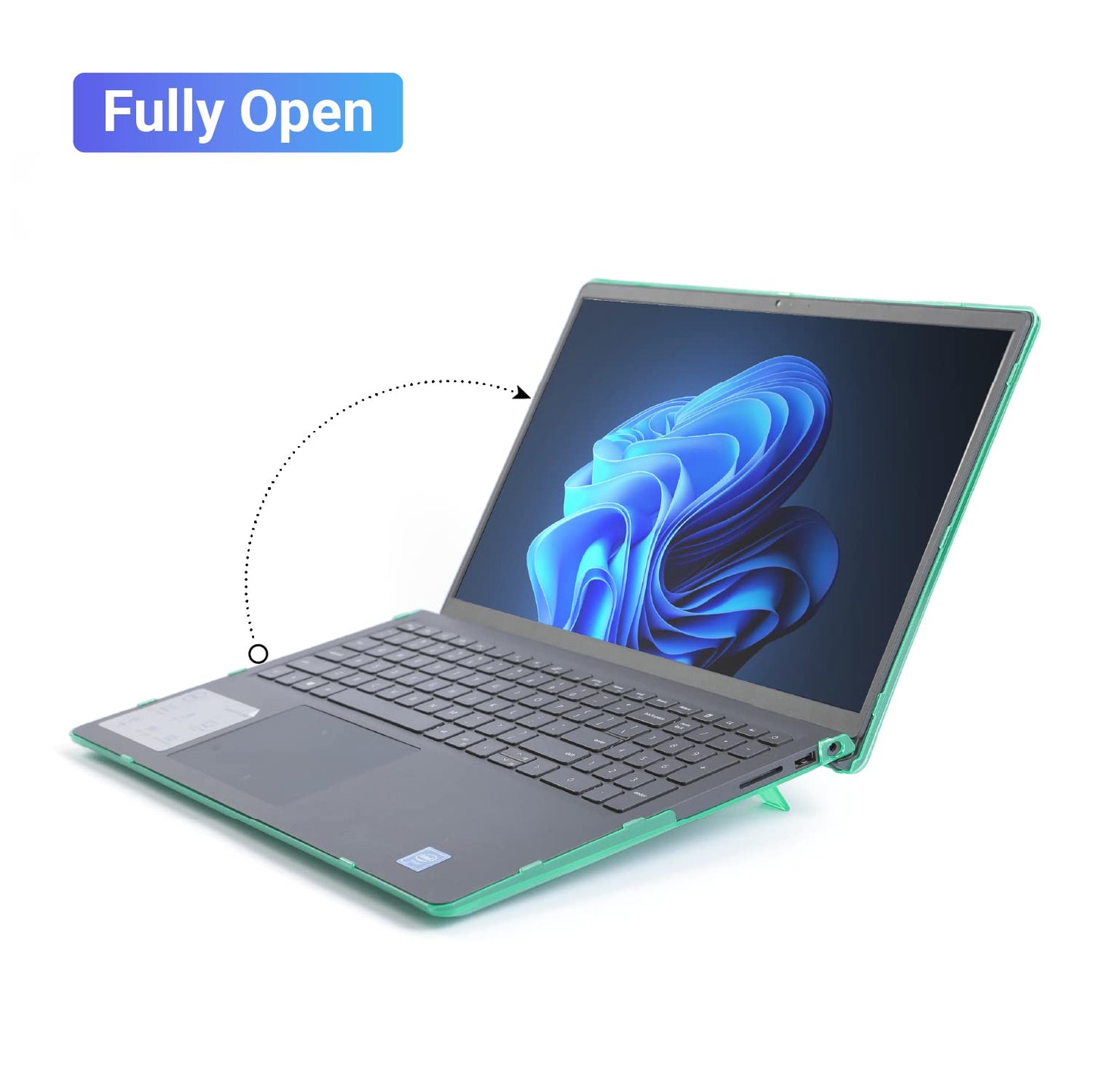 mCover Case Compatible ONLY for 2021-2023 15.6" Dell Inspiron 15 3510 3511 3515 3520 3521 3525 Series Laptop Computer (NOT Fitting Other Dell Models) - Green