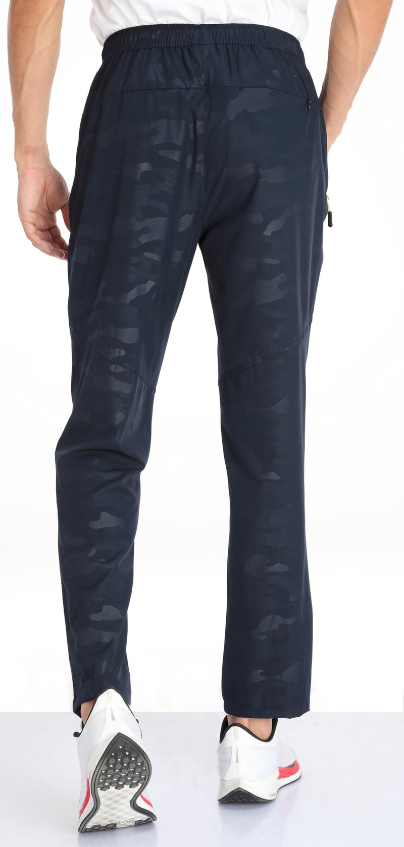 AIRIKE Mens Sweatpants with Pockets Sunmmer Lightweight Quick Dry Camouflage Casual Pants Elastic Waist (Camouflage Blue 34)