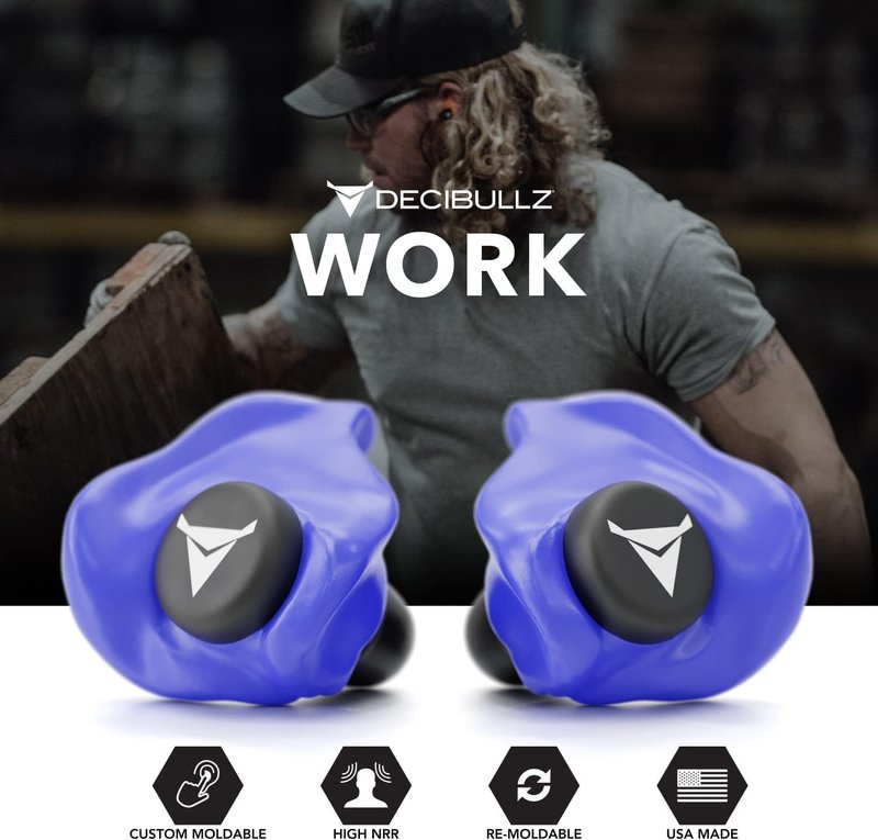 Decibullz Moldable Earplugs for Hunting & Shooting - Custom Fit, 31dB NRR, Comfortable Hearing Protection