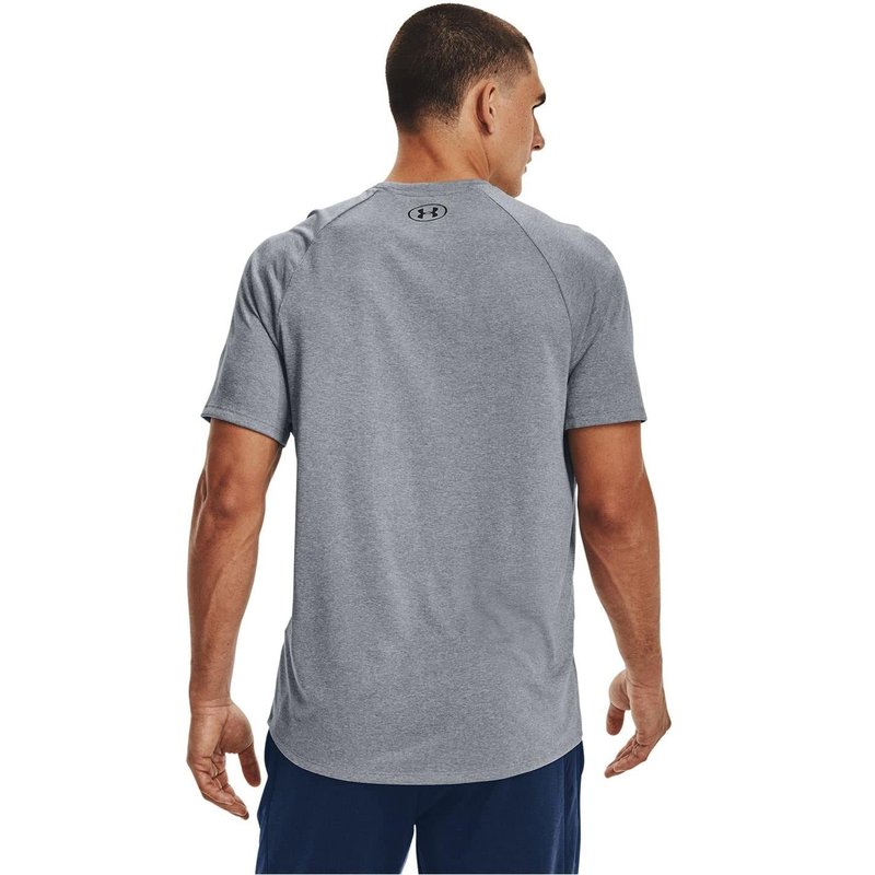 Under Armour Men's Tech 2.0 Short-Sleeve T-Shirt, Steel Light Heather (036)/Black, X-Small