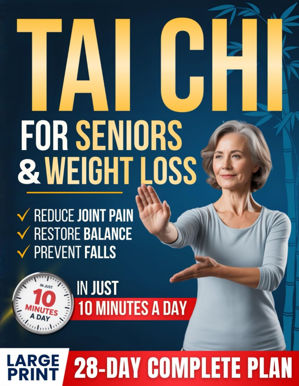 Tai Chi for Seniors & Weight Loss: A Simple 28-Day Program to Support a Healthier Body, Restore Balance and Stay Strong, Steady, and Independent with 10-Minute Low-Impact, Joint-Friendly Exercises