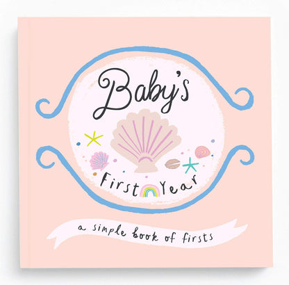 Lucy Darling Little Beach Babe Baby Memory Book – First 5 Years Journal & Photo Album, Baby Girl Keepsake, Unique Scrapbook Album, Mom Gift