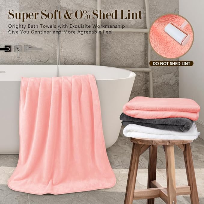 Orighty Microfiber Bath Towels Pack of 2
