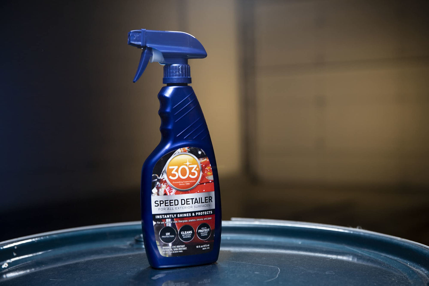 303 Products Speed Detailer - For All Exterior Automotive Surfaces - Instantly Shines And Protects Paint - Cleans Between Washes - UV Protection, 16 fl. oz. (30216CSR) Packaging May Vary