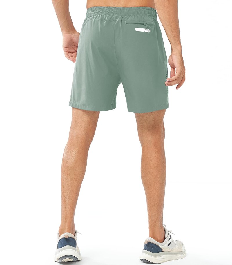 NORTHYARD Men's Athletic Running Shorts Gym Workout 7"/9"/5" Quick Dry Lightweight Sports Basketball Tennis 3 Zipper Pockets LODENFROST-5inch S