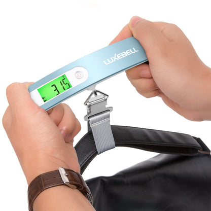 Digital Luggage Scale Vacation Travel Essentials Accessories Gifts for Traveler Portable Suitcase Handheld Weight Scale 110 lbs Hanging Baggage Travel Must Haves