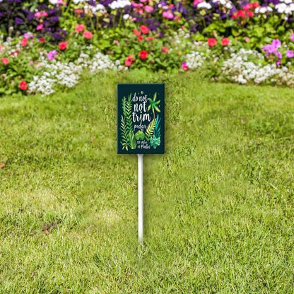 Uptell Do Not Trim No Podar As Plantas Yard Signs with Stakes Aluminum Sign for House/Front Door and Business Outdoor Decoration 8x12 Inch