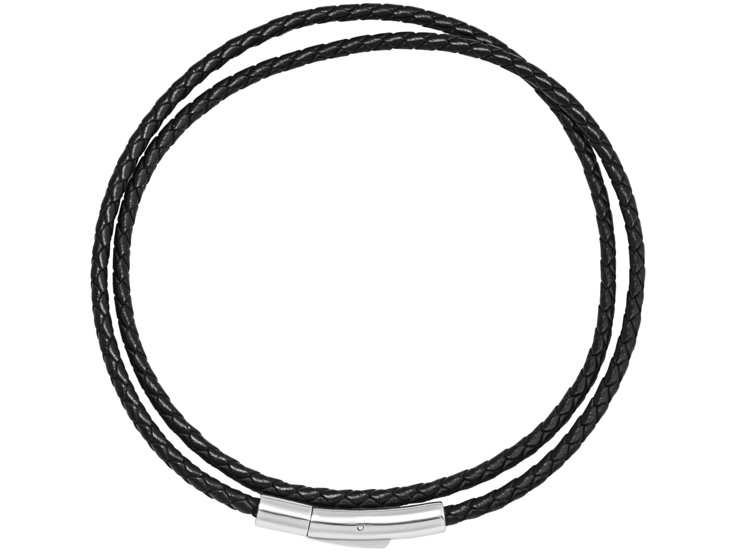 HAQUIL Waterproof Braided Leather Cord Chain Necklace for Pendant, Jewelry Gift for Men and Women 28inch 4mm