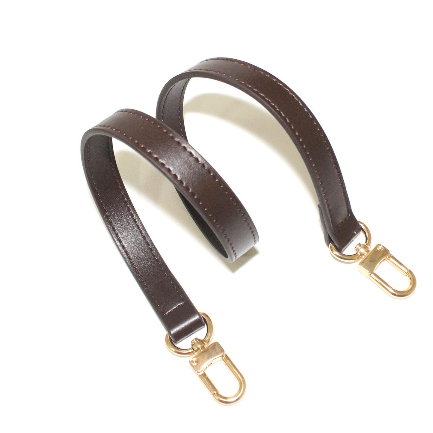 RYYXZXL Leather handbag strap, suitable for changing shoulder straps on L V handbags and bucket bags(Coffee brown-W:0.7in,L：25.6in)