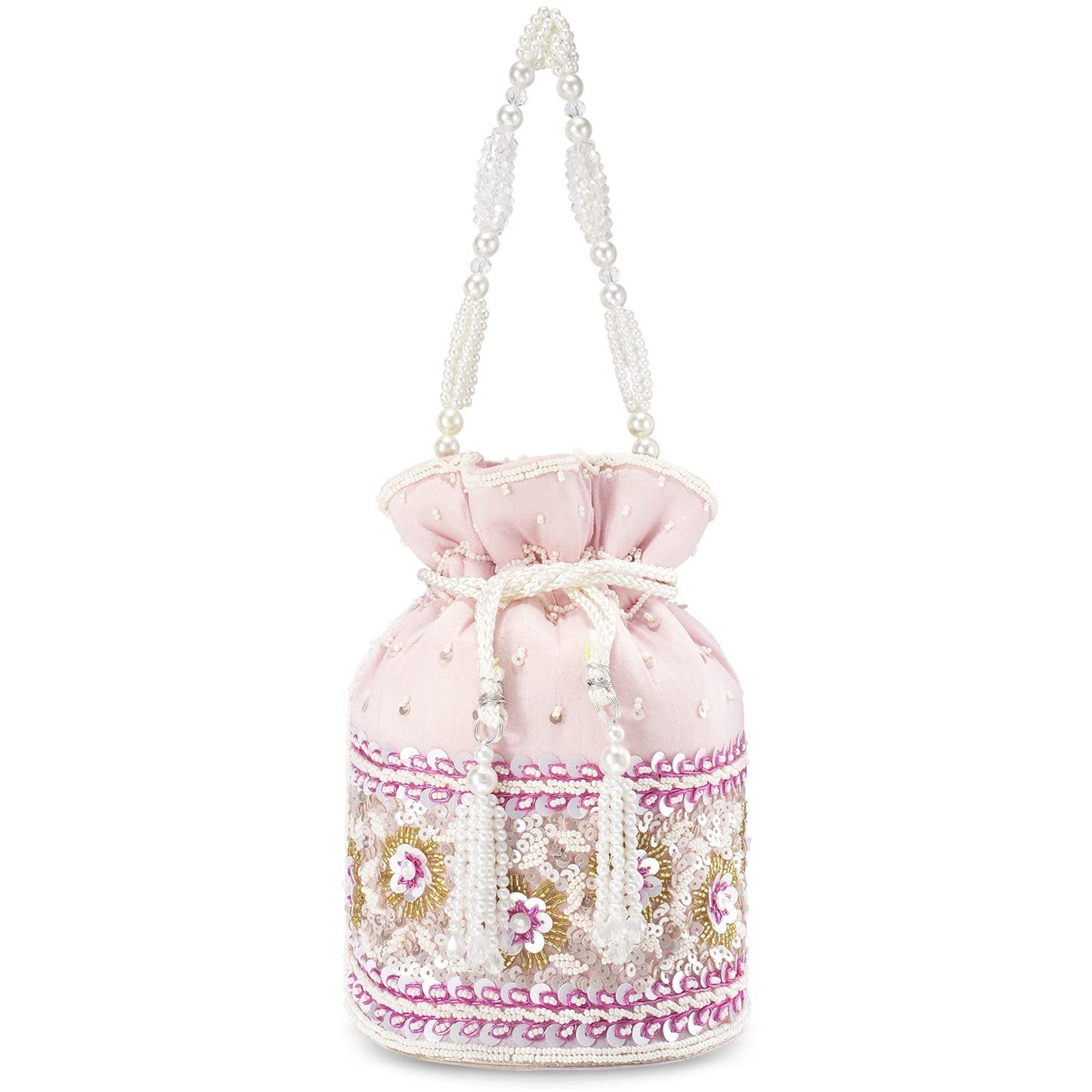 Aheli Indian Potli Bags Gift for Women Evening Bag Clutch Ethnic Bride Purse with Drawstring Mothers Day Gifts for Mom