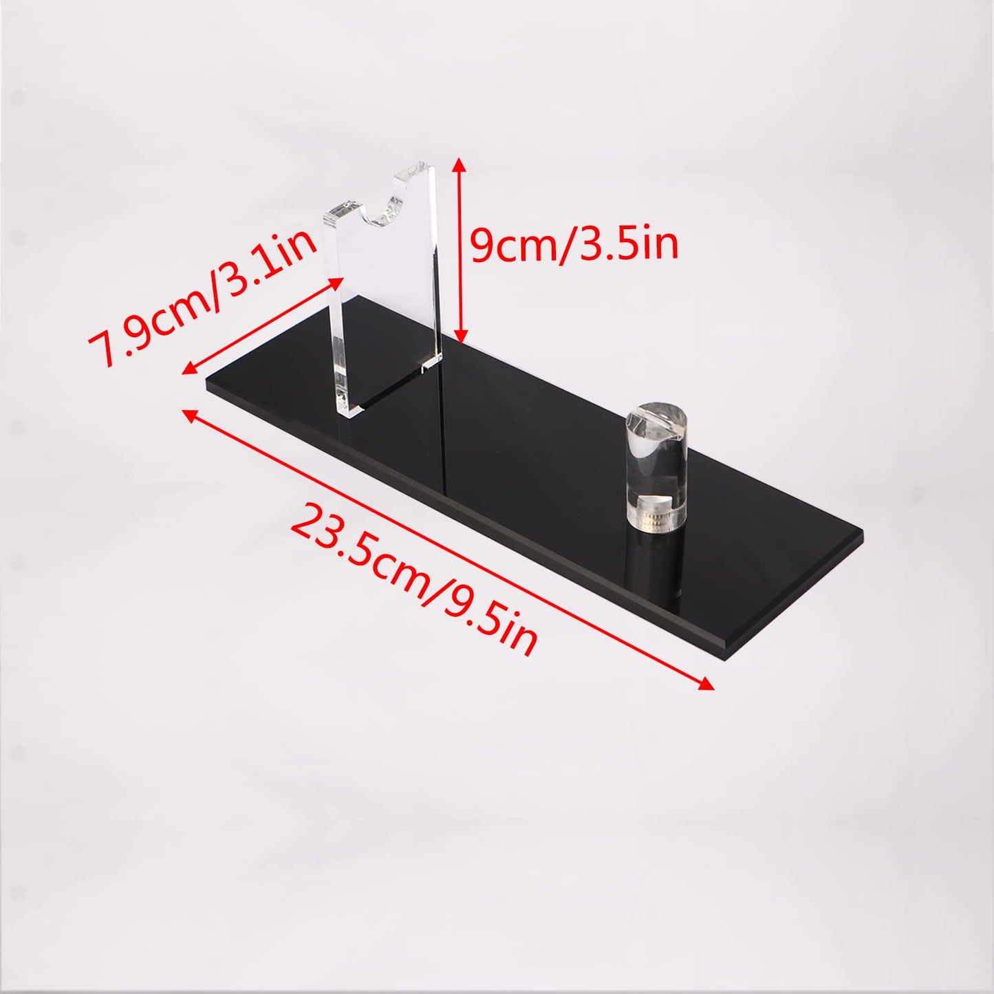 WANLIAN Knife Display Stand Knife Holder Fixed Blade Knife Collection Display Stand Holder Display Single Knife for Home Decor (Black)
