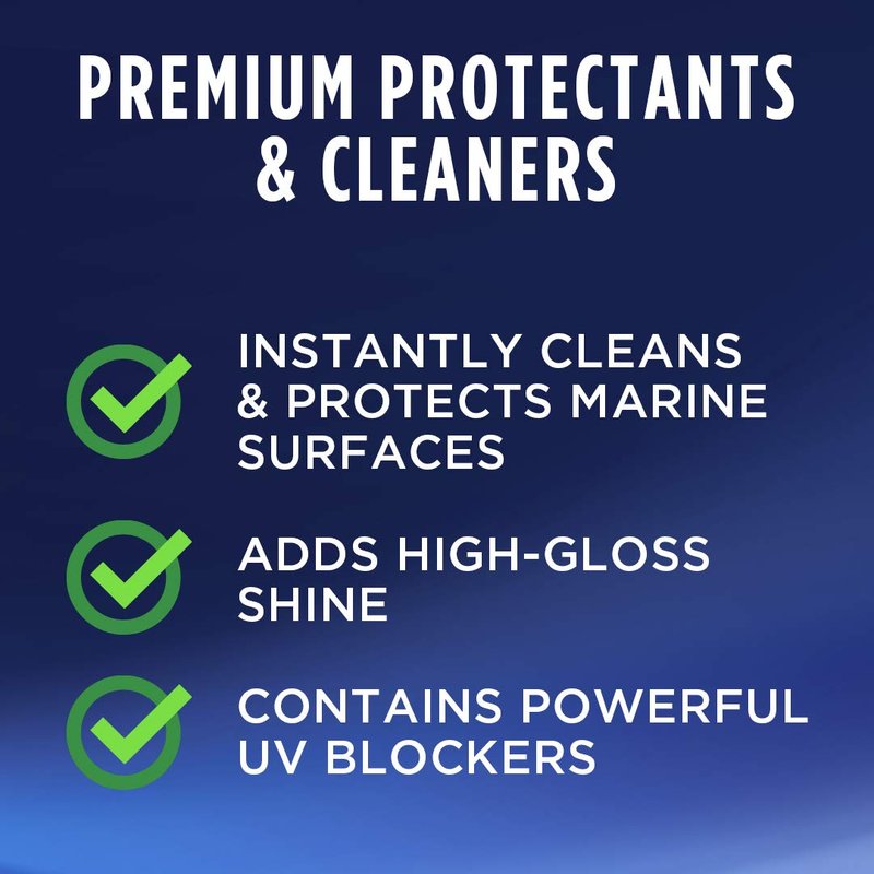 303 Products Marine Speed Detailer - Instantly Shines And Protects - UV Protection - Protects Against Fading - Removes Dust, Dirt, And Smudges, 32 fl. oz. (30205)Packaging May Vary, White