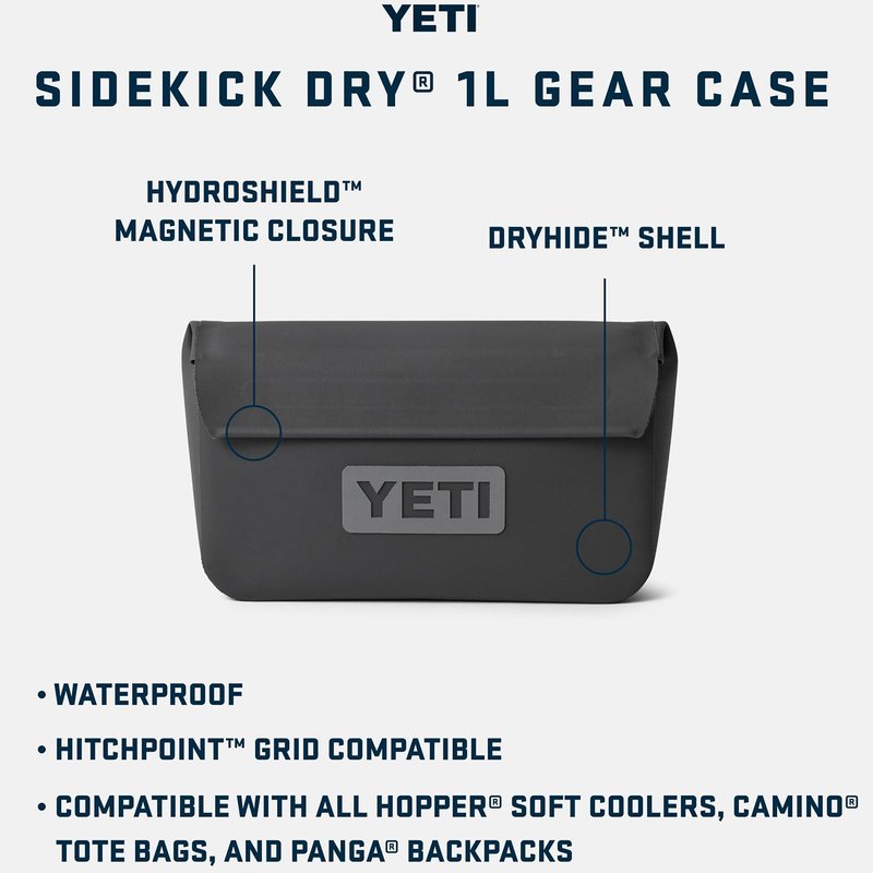 YETI Sidekick Dry 1L Gear Case, Black