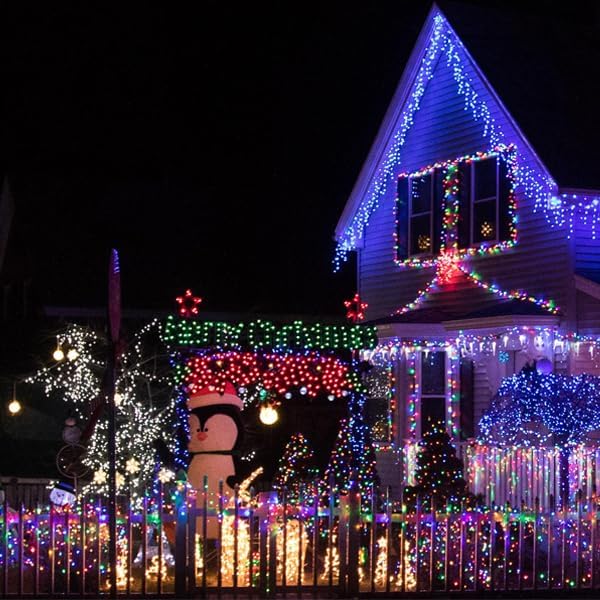 Christmas Lights Outdoor 19Ft 70 LED Chritmas Globe String Lights with Pearlized Glass Bulb UL Certified Christmas Tree Lights for Tree Decor