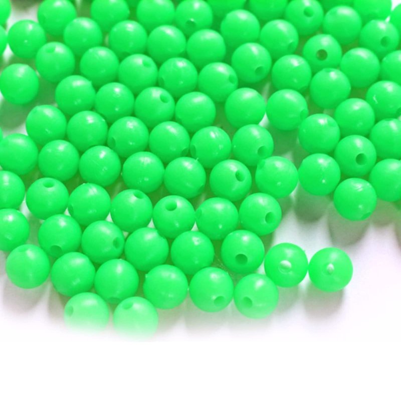 Fishing Beads 6mm Glow in The Dark Beads Catfish rig Brads Super Bait Cut Plug Fishing Accessories Saltwater