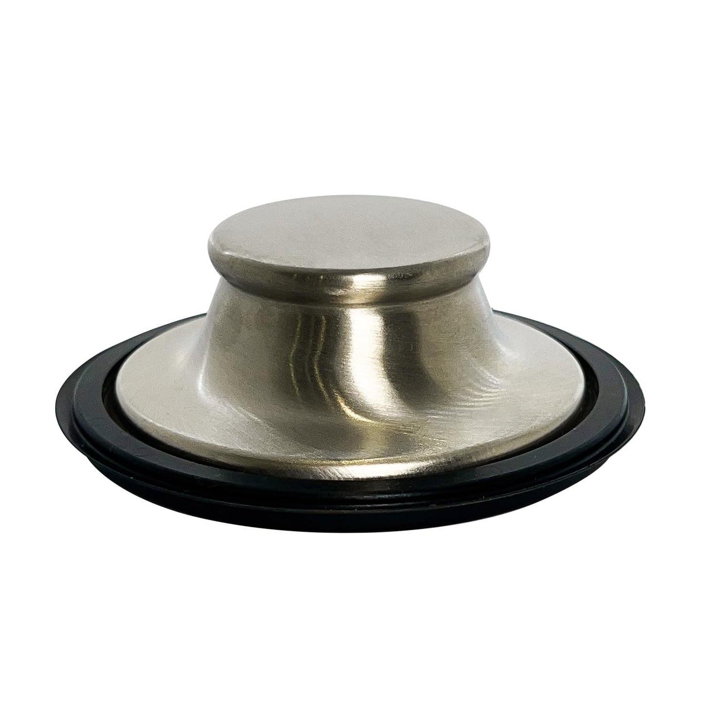 Kitchen Sink Stopper for Garbage Disposal Stainless Steel Sink Drain Plug Cover for InSinkErator Waste King, Whirlpool, and More, Fits Standard Kitchen Sink Size of 3 1/2 Inch Brushed