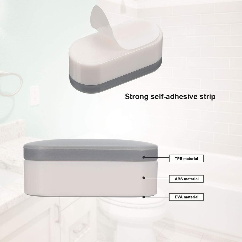Boao 12 Pcs Universal Toilet Seat Bumpers Kit Toilet Spacers for Bidet with Strong Adhesive Rubber Bumpers Pads Replacement for Families, Hotels, Hospitals, School