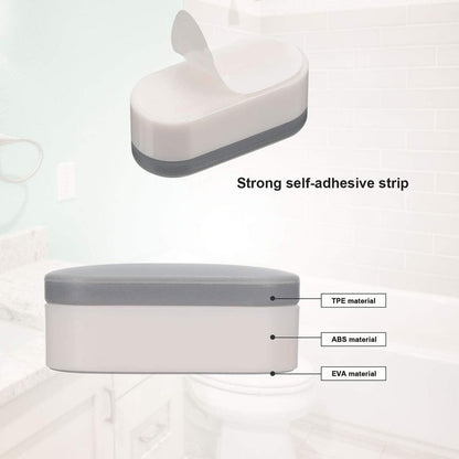 Boao 12 Pcs Universal Toilet Seat Bumpers Kit Toilet Spacers for Bidet with Strong Adhesive Rubber Bumpers Pads Replacement for Families, Hotels, Hospitals, School
