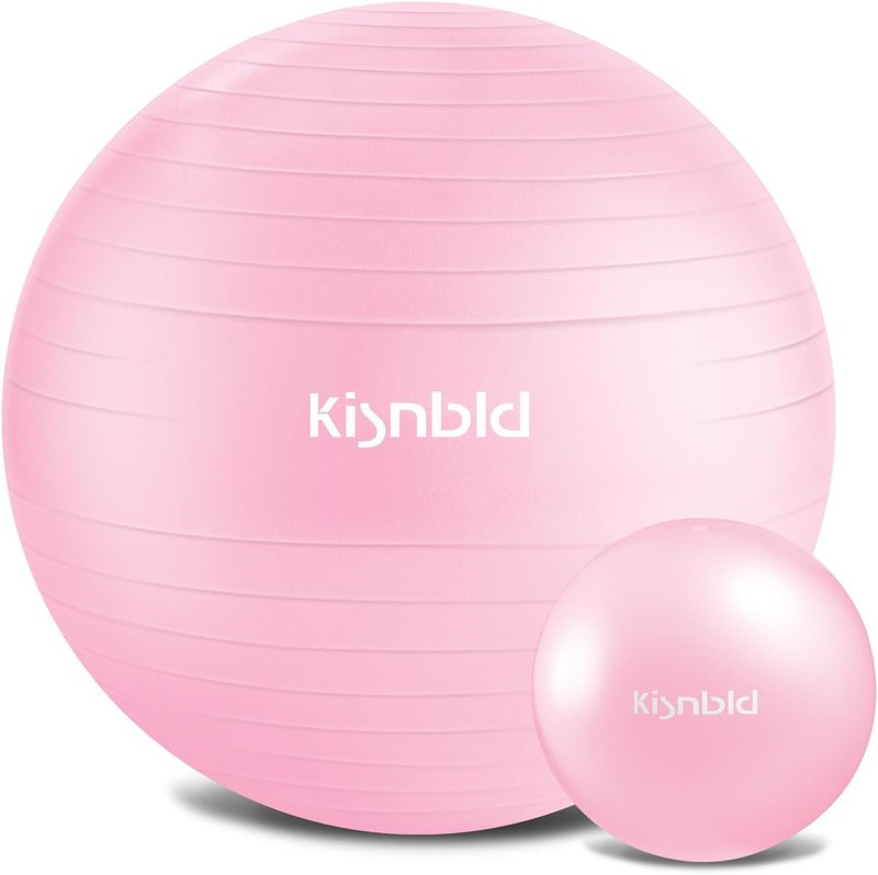 Exercise Ball - Extra Thick Anti-Burst Yoga Ball for Stability | 4 Sizes Available for Home, Gym & Office Use