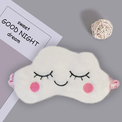 Cute Animal Sleeping Mask Soft Plush Blindfold Cute Rabbit Panda Koala Eye Cover Eyeshade for Kids Teens Girls Women (Flamingo)