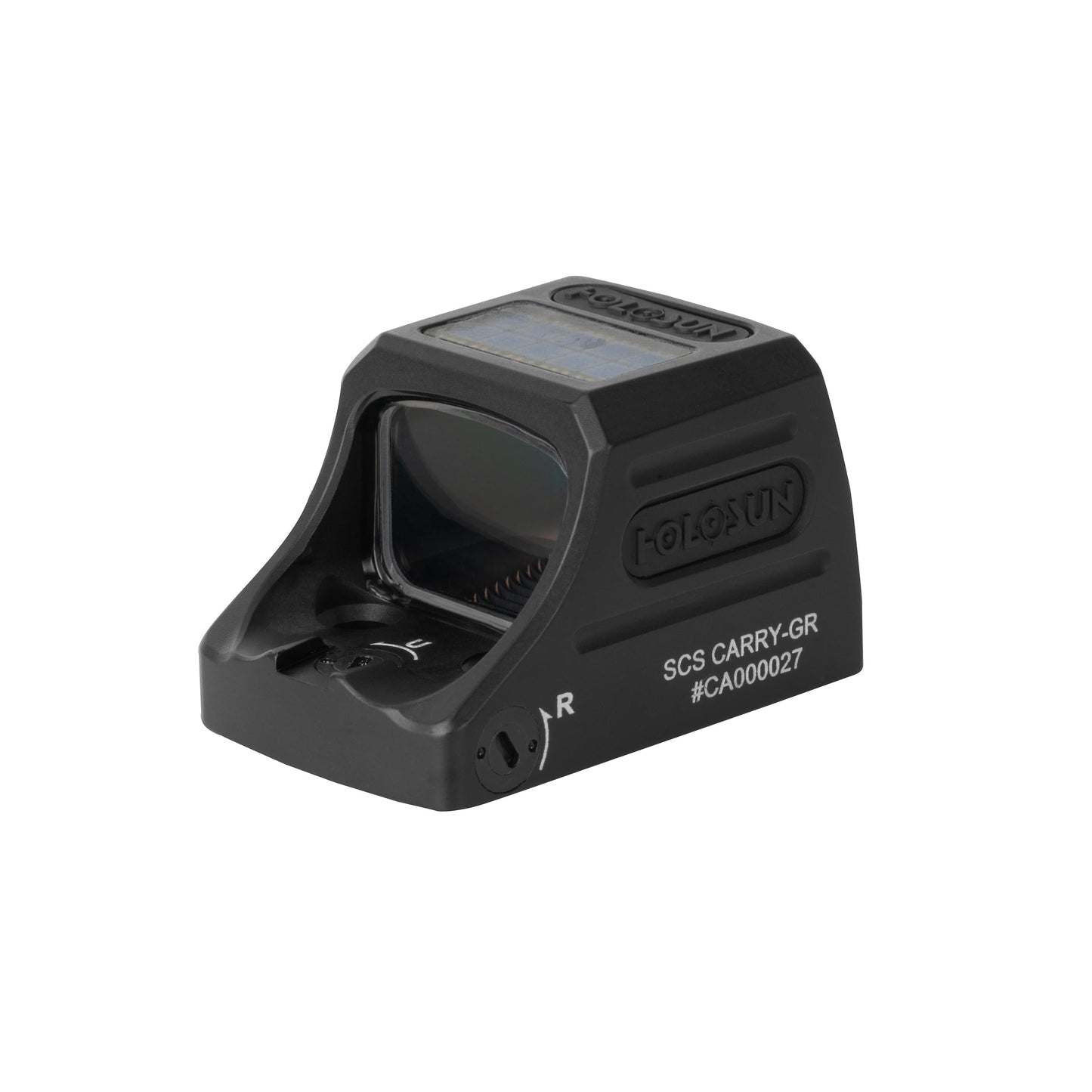 HOLOSUN Green Multi-Reticle, Enclosed, Aluminum, Solar Charging K Compact Pistol Cut (SCS-Carry-GR)
