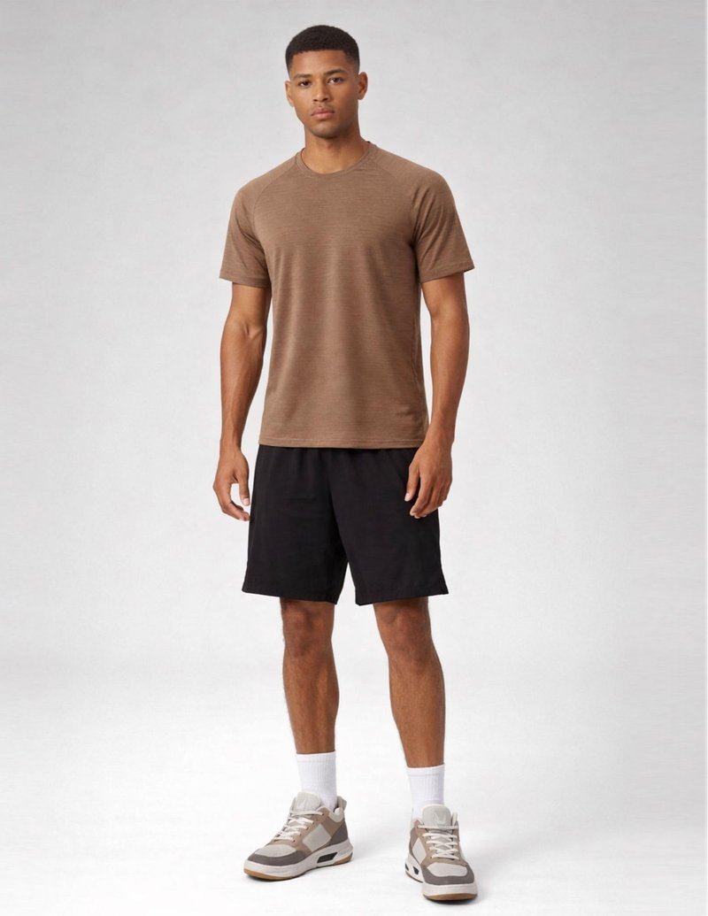 5 Pack Men’s Active Quick Dry Crew Neck T Shirts | Athletic Running Gym Workout Short Sleeve Tee Tops Bulk (Set 19, Small)