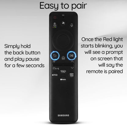Ceybo Original Solar Voice Remote Control Replacement with YouTube Netflix Shortcut for Samsung Smart TVs, Compatible with Neo QLED 8K, QLED (BN59-01480A)