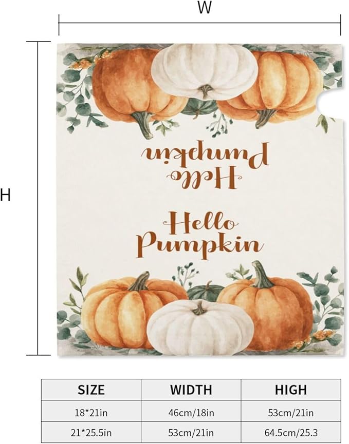 Mailbox Covers Pumpkin Watercolor Fall Thanksgiving Pumpkin Watercolor Fall Thanksgiving Magnetic Letter Post Box Cover Standard Size 25.5 x 21 Inch Garden Yard Home Decorative
