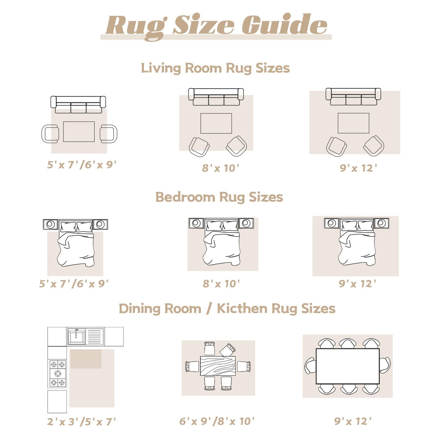 VECARF Area Rug 8x10 Washable Rug, Vintage Boho Medallion Rugs Non-Slip Soft Low Pile Large Distressed Rug Indoor Retro Carpet for Living Room Bedroom Dining Room Office Children's Room(Beige, 8'x10')