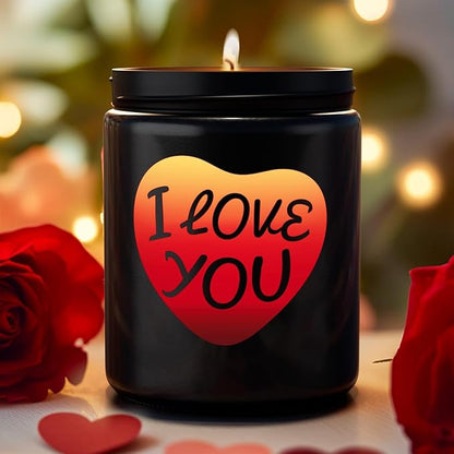 Christmas Candles,Christmas Gifts for Women, Rose Scent Candles, Holiday Candle Gifts for Mom,Perfect for Xmas,New Year,Winter Décor,Over 40 Hours of Burn Time, 100% Soy Wax