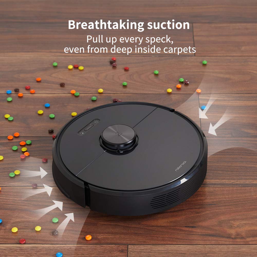 roborock Q7 L5 Robot Vacuum and Mop Combo, 8,000Pa Suction, Upgraded from Q5 Pro, Dual Anti-Tangle System, LiDAR Navigation, Multi-Level Mapping, Self-Charging Robotic Vacuum Cleaner, Black